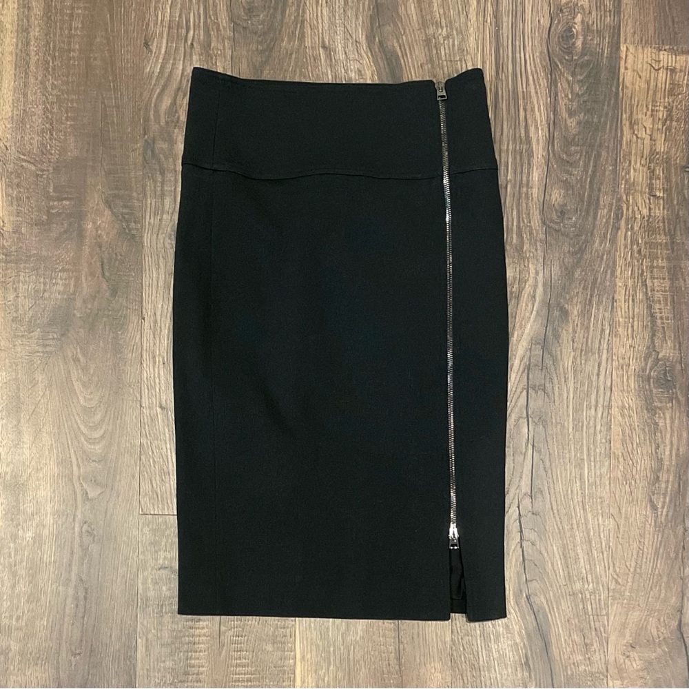 Tom Ford Black Pencil Skirt with Zipper Detail